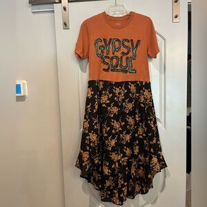 Custom made Gypsy Soul T-shirt dress. Bespoke style!